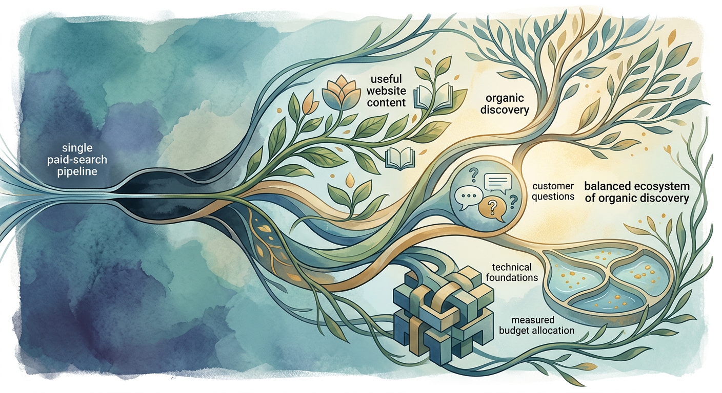 Reducing Paid-Search Dependence With Organic Growth: A Practical Operating Plan